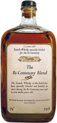 Whisky Blend Morrison's Bowmore The Bi-Centenary Ecosse 12 Ans 70 cl Objet de Collection Non Destinée à la Consommation