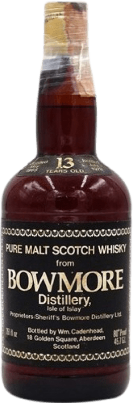 Envoi gratuit | Single Malt Whisky Morrison's Bowmore Spécimen de Collection Ecosse Royaume-Uni 13 Ans 70 cl