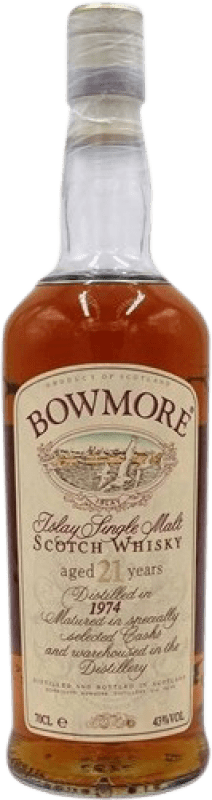 Envoi gratuit | Single Malt Whisky Morrison's Bowmore Spécimen de Collection Ecosse Royaume-Uni 21 Ans 70 cl