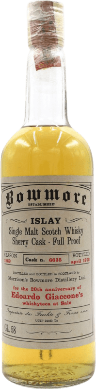 Envoi gratuit | Single Malt Whisky Morrison's Bowmore Spécimen de Collection Ecosse Royaume-Uni 70 cl