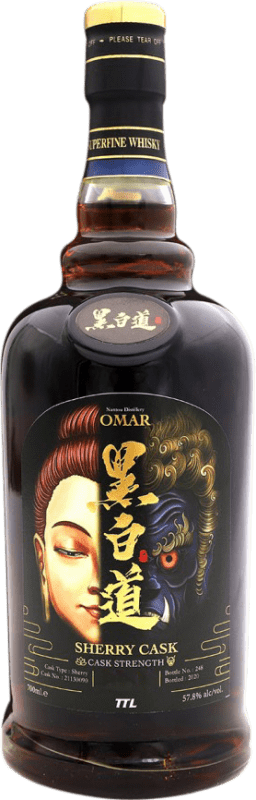 Бесплатная доставка | Виски из одного солода Nantou Omar Sherry Cask Тайвань 70 cl