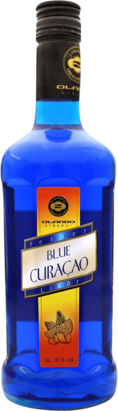 Envio grátis | Licores Olando. Curaçao Blue Espanha Garrafa Medium 50 cl