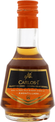 Brandy Conhaque Osborne Carlos I Solera Amontillado Grande Reserva Garrafa Miniatura 5 cl