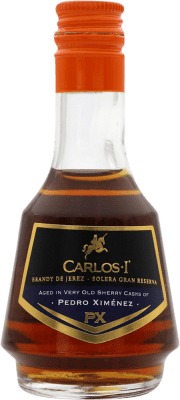 Бесплатная доставка | Бренди Osborne Carlos I PX Pedro Ximénez Solera — Солера Гран Резерва Испания Pedro Ximénez Мини-бутылка 5 cl