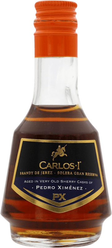 Envío gratis | Brandy Osborne Carlos I Solera PX Gran Reserva España Botellín Miniatura 5 cl