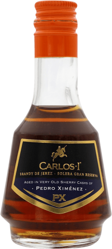免费送货 | 白兰地 Osborne Carlos I PX Pedro Ximénez Solera — 雪利酒系统 特级珍藏 西班牙 Pedro Ximénez 小瓶装 5 cl