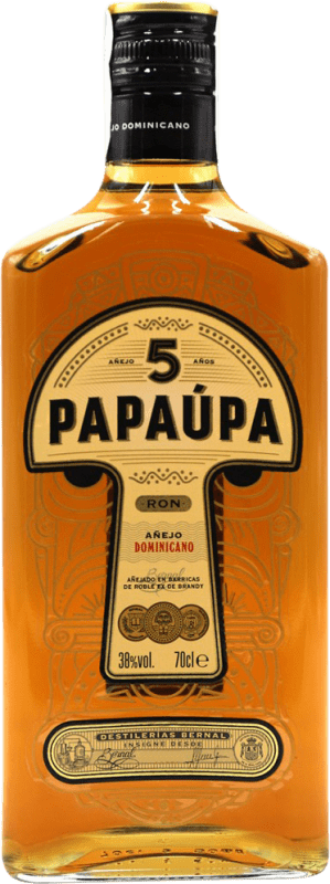 Kostenloser Versand | Rum Papaúpa. Añejo Dominikanische Republik 5 Jahre 70 cl