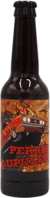 Пиво Perros Lupuleros треть литровая бутылка 33 cl