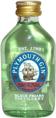 Spedizione Gratuita | Gin Plymouth England Regno Unito Bottiglia Miniatura 5 cl