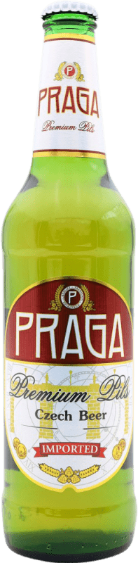 免费送货 | 啤酒 Praga Premium — 高端, Pilsner — 皮尔森啤酒 捷克共和国 中瓶装 50 cl