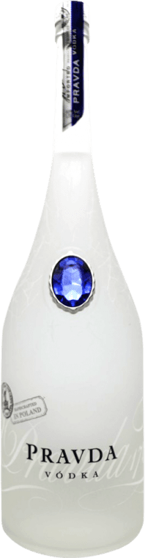78,95 € Kostenloser Versand | Wodka Pravda Spezialflasche 1,75 L