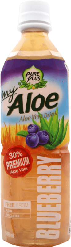 Envío gratis | Refrescos Pure Plus Estados Unidos Botella Medium 50 cl Aloe Vera, Arándano — Arándanos