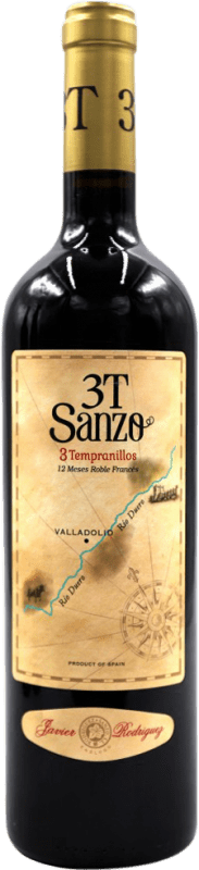 Free Shipping | Red wine Rodríguez & Sanzo Tres Tempranillos 3T D.O. Rueda Spain Tempranillo 75 cl