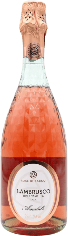 Envio grátis | Espumante rosé Rose di Bacco Amabile Semi-seco Semi-doce I.G.T. Emilia Romagna Itália Lambrusco 75 cl