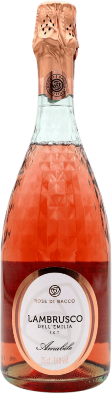 11,95 € Envío gratis | Espumoso rosado Rose di Bacco Amabile Semi-Seco Semi-Dulce I.G.T. Emilia Romagna