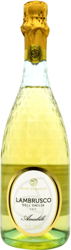 11,95 € Envío gratis | Espumoso blanco Rose di Bacco Amabile Blanco Semi-Seco Semi-Dulce I.G.T. Emilia Romagna