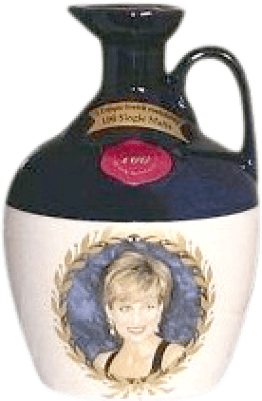 Kostenloser Versand | Blended Whisky Rutherford's Princess Diana Ceramic Sammlerexemplar Großbritannien 70 cl