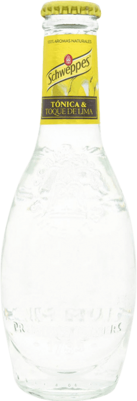 25,95 € Free Shipping | Soft Drinks & Mixers Schweppes Tónica & Toque de Lima Small Bottle 20 cl