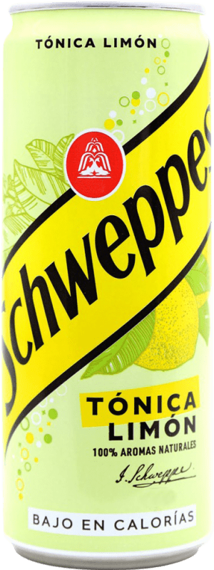 Envio grátis | Refrescos e Mixers Schweppes Tónica Limón Espanha Lata 33 cl