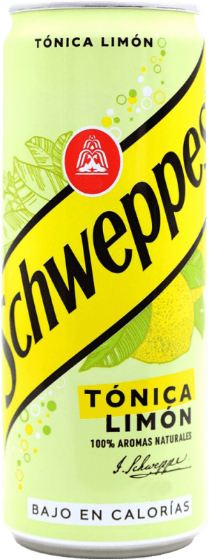 2,95 € Free Shipping | Soft Drinks & Mixers Schweppes Tónica Limón Can 33 cl
