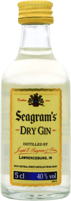 2,95 € | Ginebra Gin Seagram's Estados Unidos Botellín Miniatura 5 cl