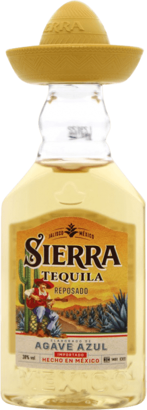 Free Shipping | Tequila Sierra Reposado Mexico Miniature Bottle 5 cl