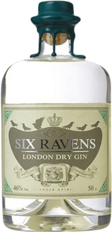 Free Shipping | Gin Six Ravens United Kingdom Medium Bottle 50 cl