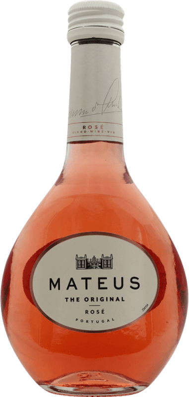 Бесплатная доставка | Розовое вино Sogrape Mateus Rosé I.G. Portugal Португалия Маленькая бутылка 18 cl