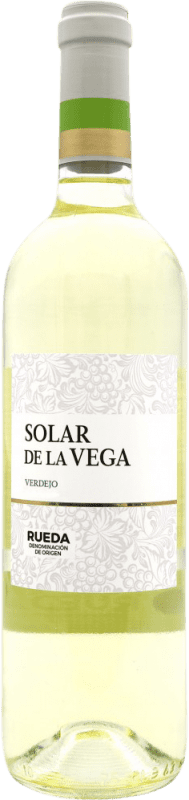 Бесплатная доставка | Белое вино Solar de la Vega D.O. Rueda Испания Verdejo 75 cl