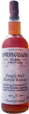 Single Malt Whisky Springbank First Bottling Spécimen de Collection 21 Ans 70 cl