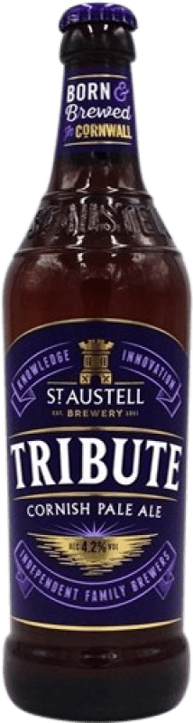 Kostenloser Versand | Bier St. Austell Tribute Cornish Pale Ale Großbritannien Medium Flasche 50 cl