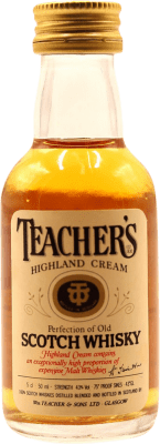 19,95 € | Whisky Blend Suntory Teacher's Royaume-Uni Mini-Bouteille 5 cl Objet de Collection Non Destinée à la Consommation
