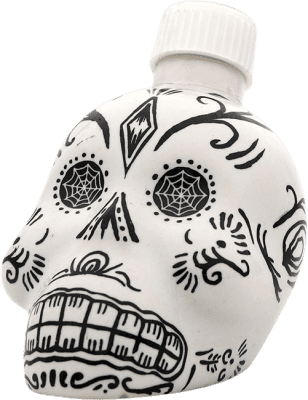 13,95 € | Tequila Finos Kah Blanco — White, Calavera — Skull Mexico Miniature Bottle 5 cl