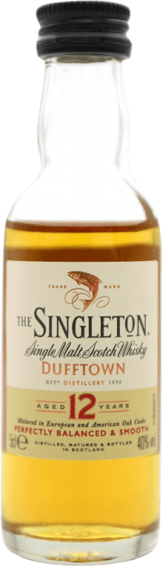 Envoi gratuit | Single Malt Whisky The Singleton Spécimen de Collection Royaume-Uni 12 Ans Bouteille Miniature 5 cl