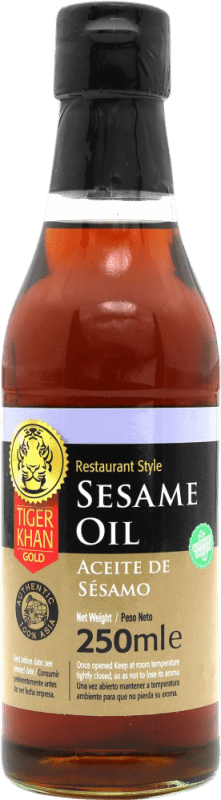 Envoi gratuit | Huile de Cuisson Tiger Khan Gold. Sésamo Sri Lanka Petite Bouteille 25 cl