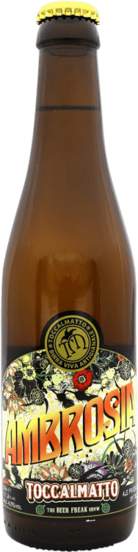 Envio grátis | Cerveja Toccalmatto Ambrosia Itália Garrafa Terço 33 cl