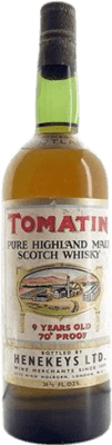 Single Malt Whisky Tomatin 70 Proof Henekeys Spécimen de Collection 9 Ans