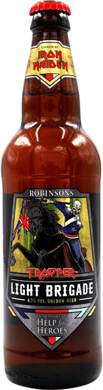 Envoi gratuit | Bière Trooper Iron Maiden Light Brigade Royaume-Uni Bouteille Medium 50 cl