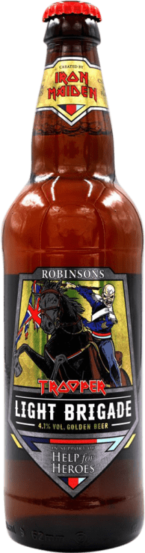 Envío gratis | Cerveza Trooper Iron Maiden Light Brigade Reino Unido Botella Medium 50 cl