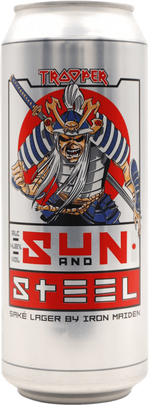 Spedizione Gratuita | Birra Trooper Iron Maiden Sun and Steel Regno Unito Lattina 50 cl