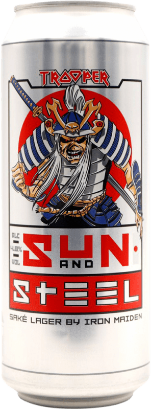 送料無料 | ビール Trooper Iron Maiden Sun and Steel イギリス アルミ缶 50 cl