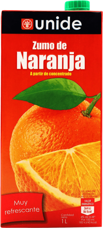 Free Shipping | Juice Unide Spain 1 L Naranja — Orange