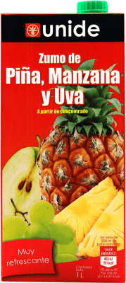 Bibite e Mixer Unide Zumo de Piña, Manzana y Uva 1 L