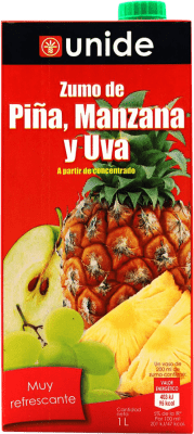 Jus Unide 1 L Manzana — Pomme, Piña — Ananas, Uva — Raisin