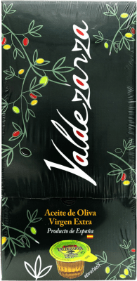 Envío gratis | Caja de 168 unidades Aceite de Oliva Valdezarza AOVE Virgen Extra España Monodosis 1 cl