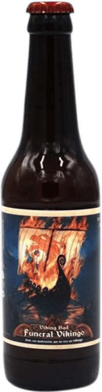 Kostenloser Versand | Kräuterlikör Viking Bad Hidromiel Funeral Vikingo Spanien Drittel-Liter-Flasche 33 cl