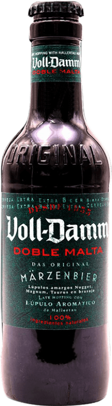 Free Shipping | 6 units box Beer Voll Damm Spain Small Bottle 25 cl