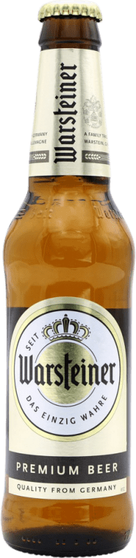 Kostenloser Versand | Bier Warsteiner. Premium Deutschland Drittel-Liter-Flasche 33 cl