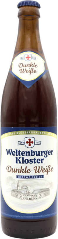 Kostenloser Versand | Bier Weltenburger Kloster. Dunkle Weibe Deutschland Medium Flasche 50 cl