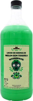 Tequila Whisbrand Crema — Creme Spezialflasche 3 L Melón — Melone, Tequila